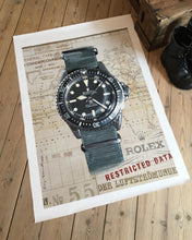 Load image into Gallery viewer, Original painting (Rolex Military Submariner 5513/5517 "blue") aka Milsub