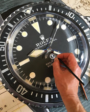 Load image into Gallery viewer, Original painting (Rolex Military Submariner 5513/5517 &quot;blue&quot;) aka Milsub
