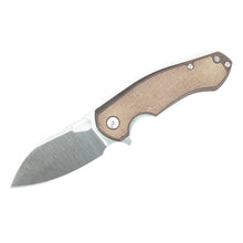 Load image into Gallery viewer, ACE Biblio - Bronze with Natural Canvas Micarta Inlay
